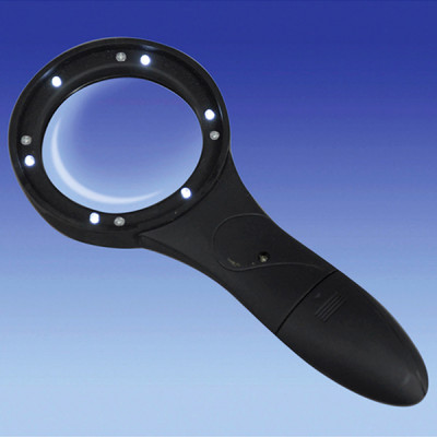 Deluxe Comfort Grip Magnifier with 6 LED Lights VM966M