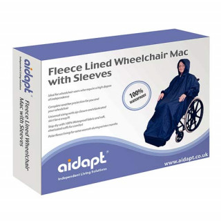 Wheelchair Mac with Sleeves Fleece Lined