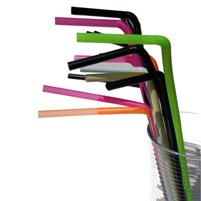 One way flextendable straws M49111